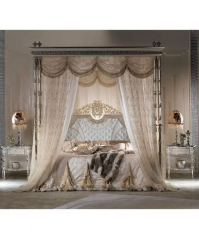 Royal Bed With Canopy And Curtain