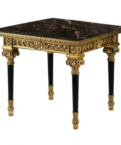Trianon Emperador Marble Side Table